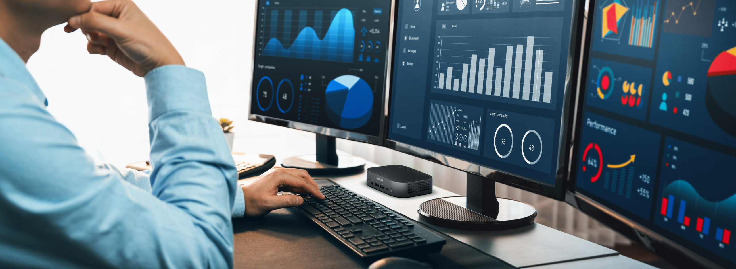 NUC Scenario Triple displays